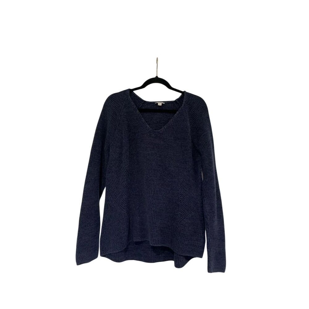GAP Women's V-Neck Pullover Sweater Blue XL‎ Long Sleeve Casual